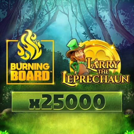 Larry the Leprechaun Burning Board