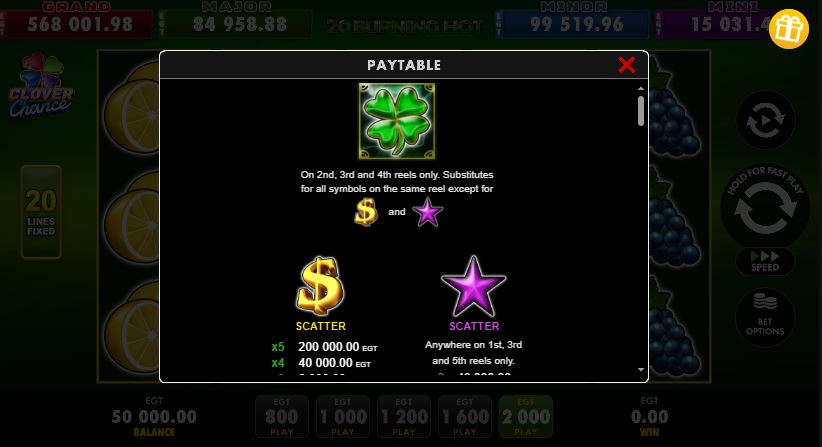 20 Burning Hot Slot – Gamble Feature