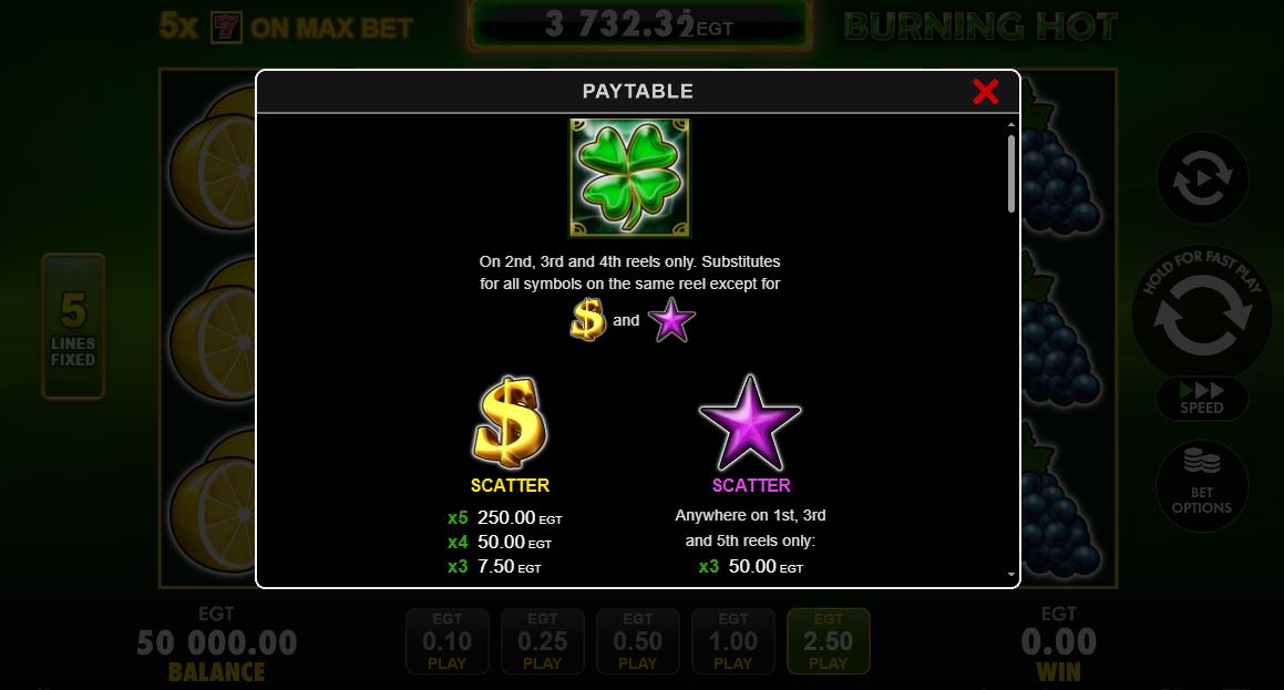 Burning Hot Slot – Gamble Feature