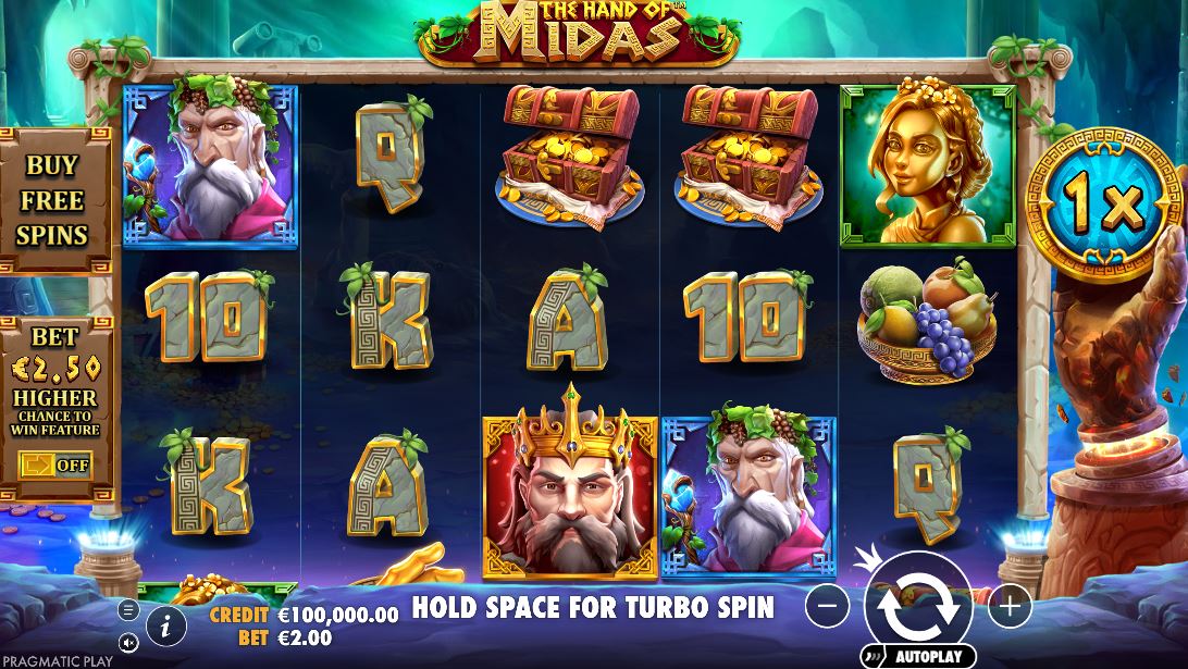 The Hand of Midas Free Spins