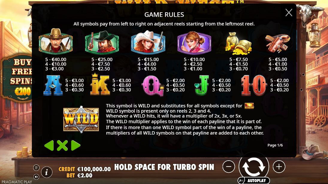 Wild West Gold RTP, Volatility, And Max Win