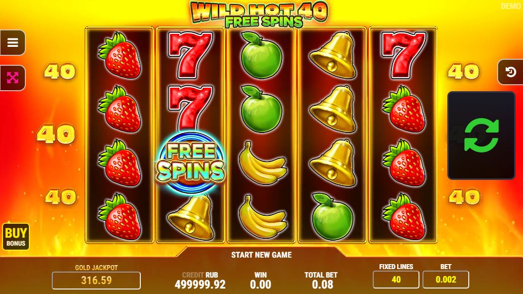 Wild Hot 40 Free Spins Review