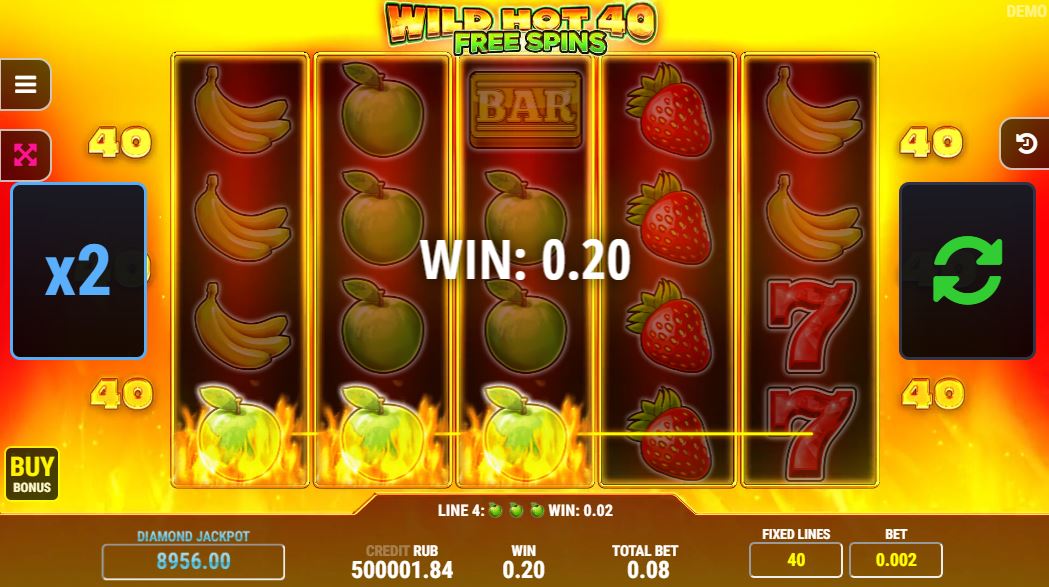 Wild Hot 40 Free Spins Slot: Fruits, Prizes & Key Features