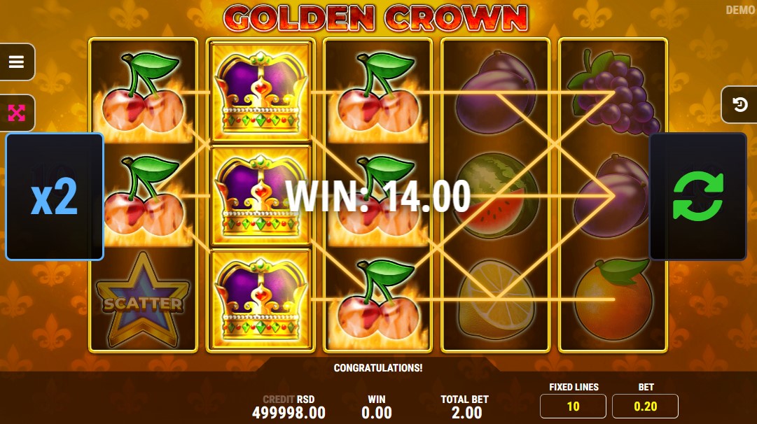 Golden Crown Demo i Besplatna Igra