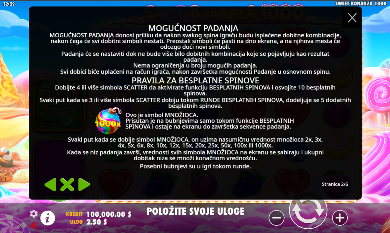 Sweet Bonanza 1000 Demo i besplatna igra