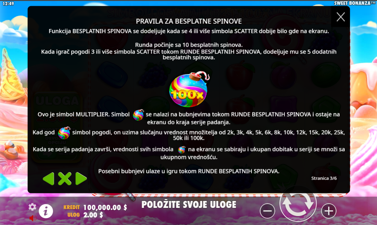 Sweet Bonanza Demo i besplatna igra
