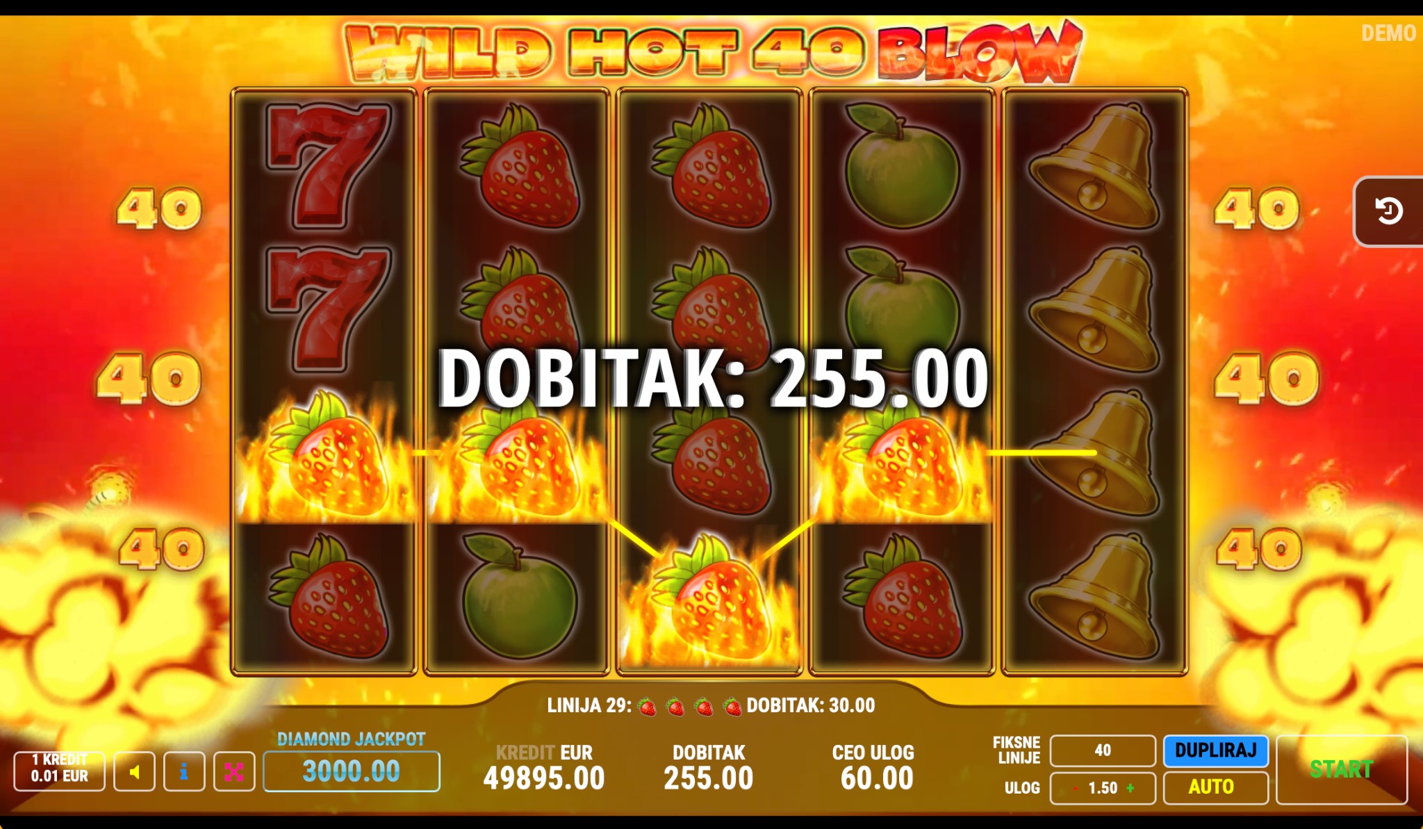 Wild Hot 40 Blow Demo i Besplatna Igra