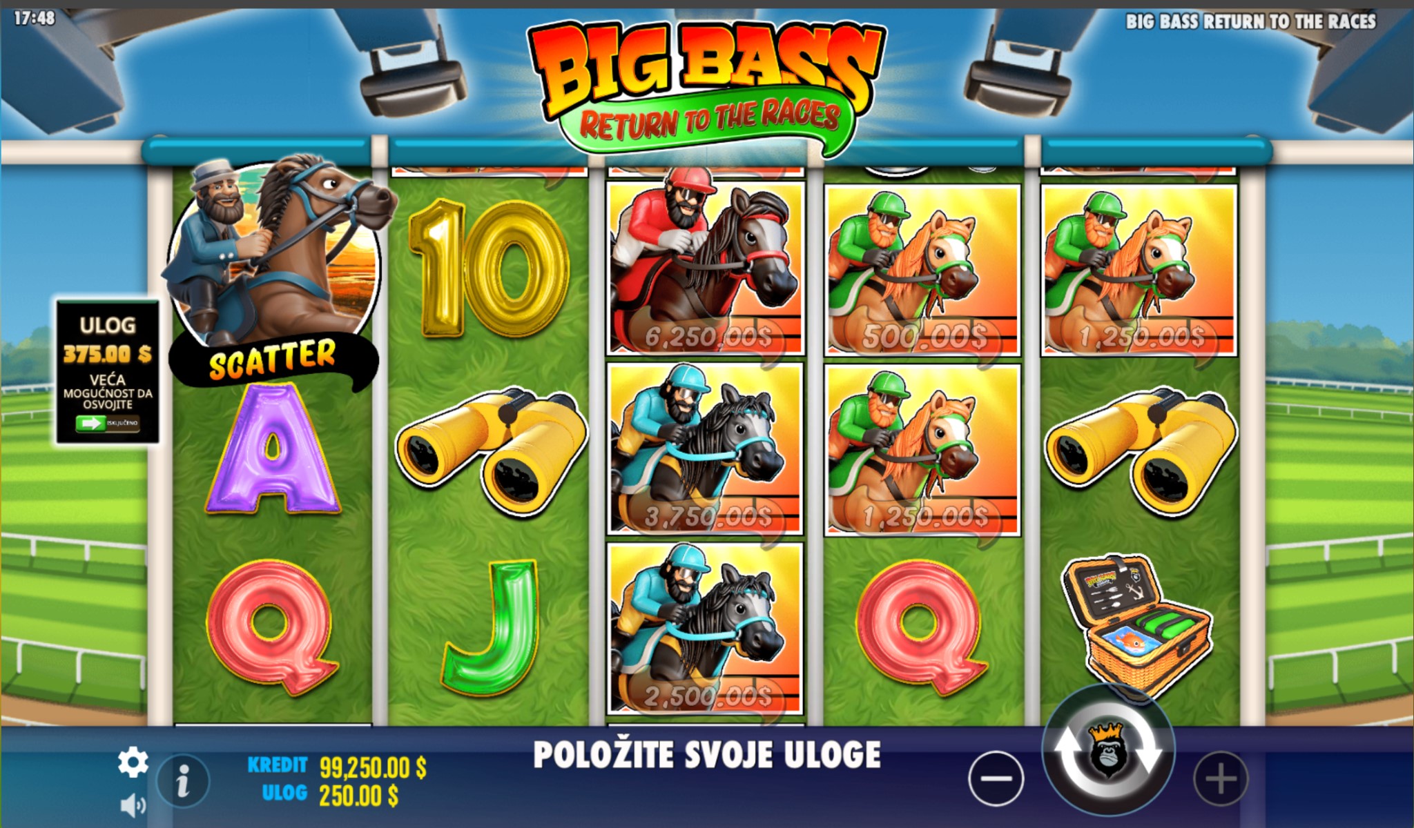 Bonusi i posebne funkcije igre Big Bass Return to the Races