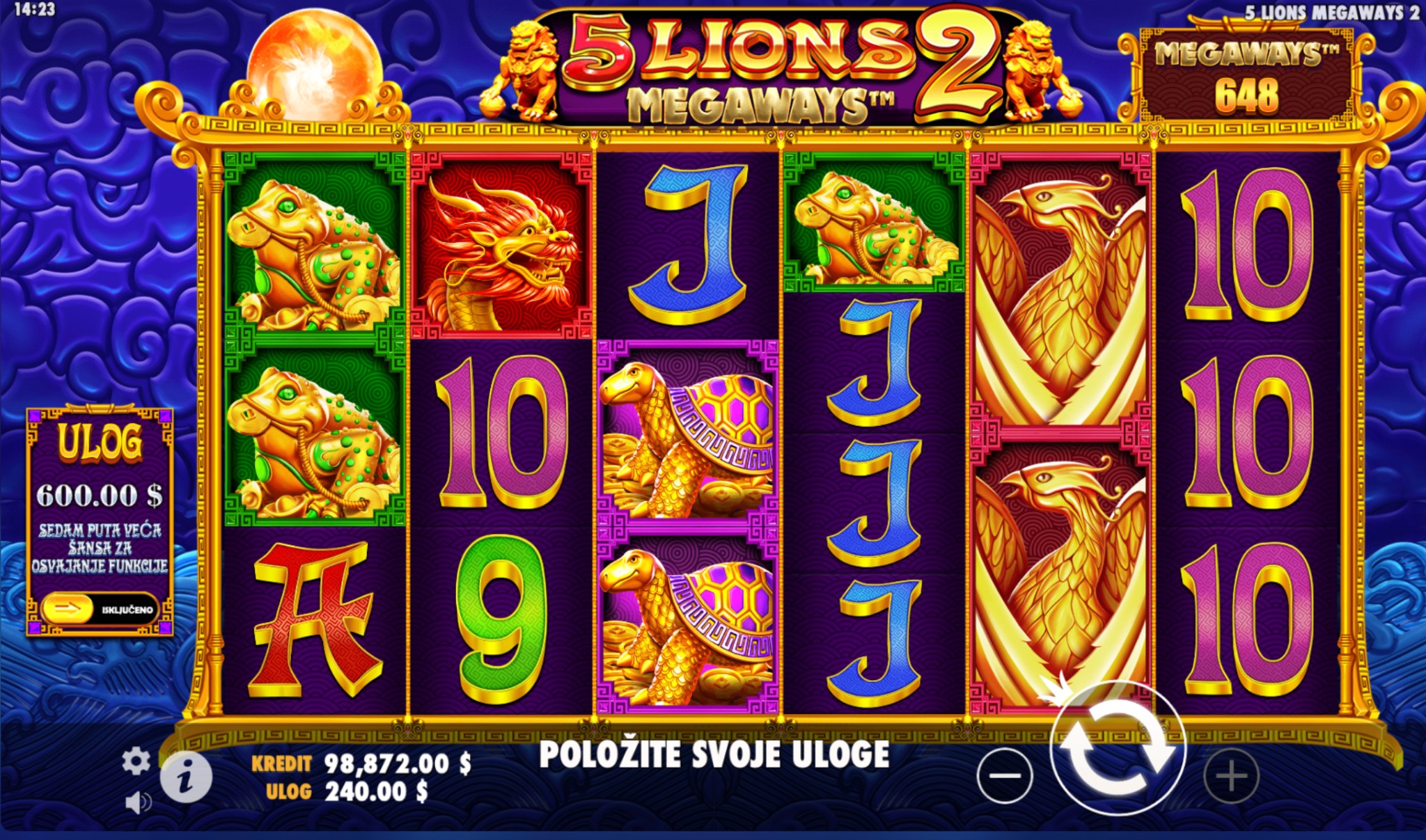 Bonusi i Posebne Funkcije Igre 5 Lions Megaways 2