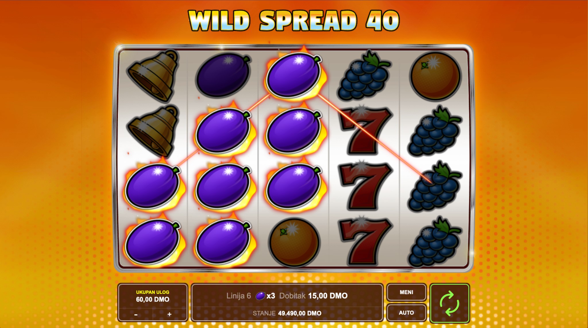 Wild Spread 40 Demo i Besplatna Igra