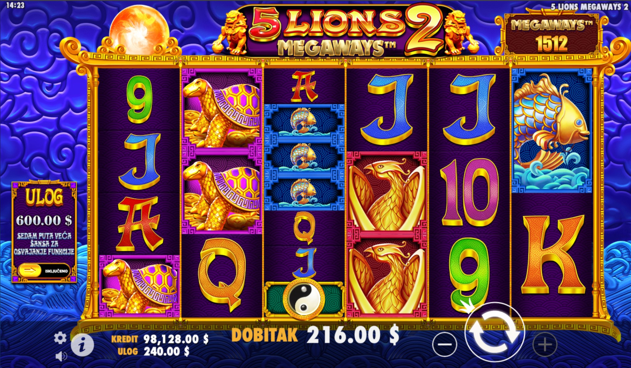 5 Lions Megaways 2 Demo i Besplatna Igra