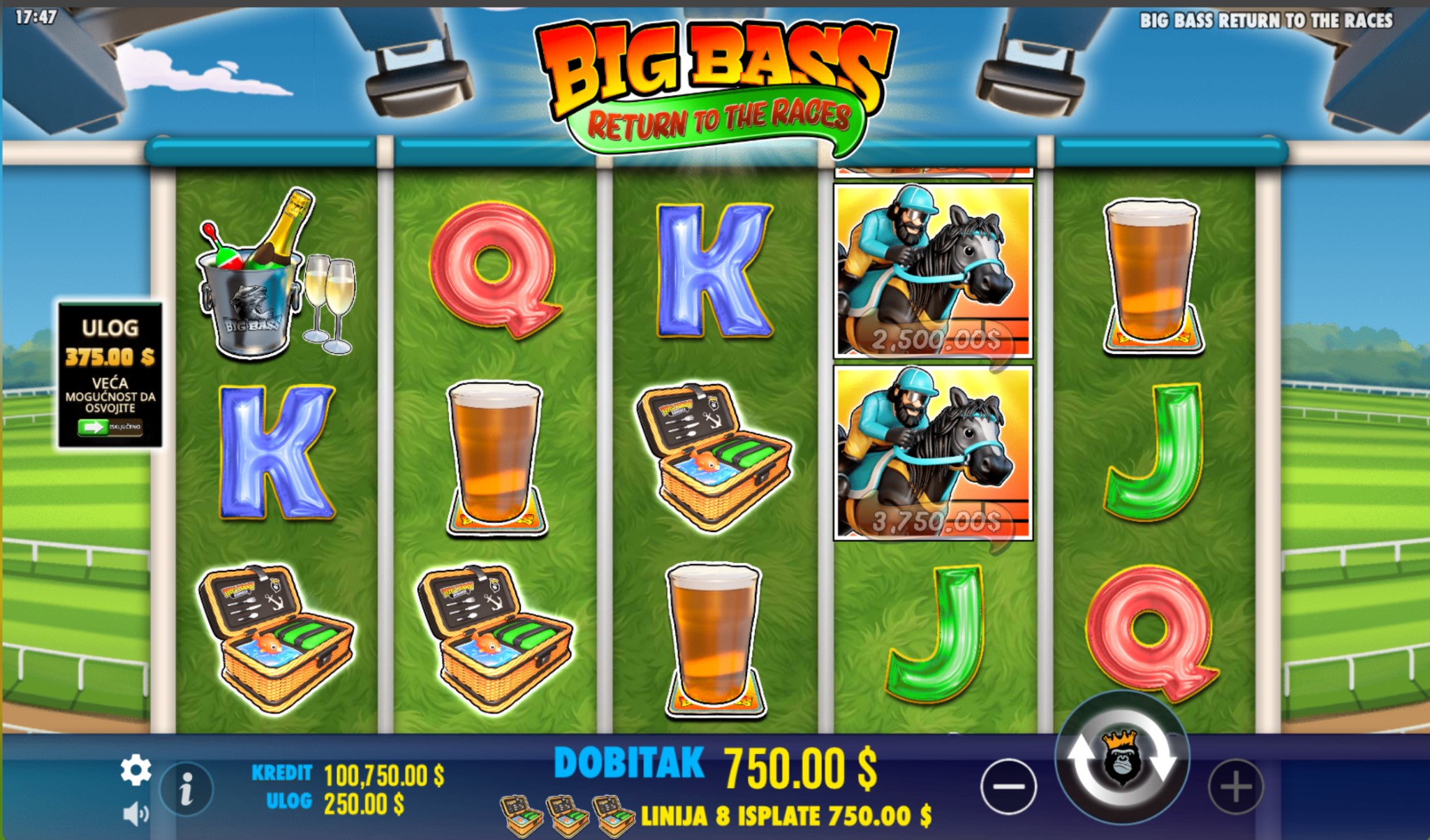 Big Bass Return to the Races demo i besplatna igra
