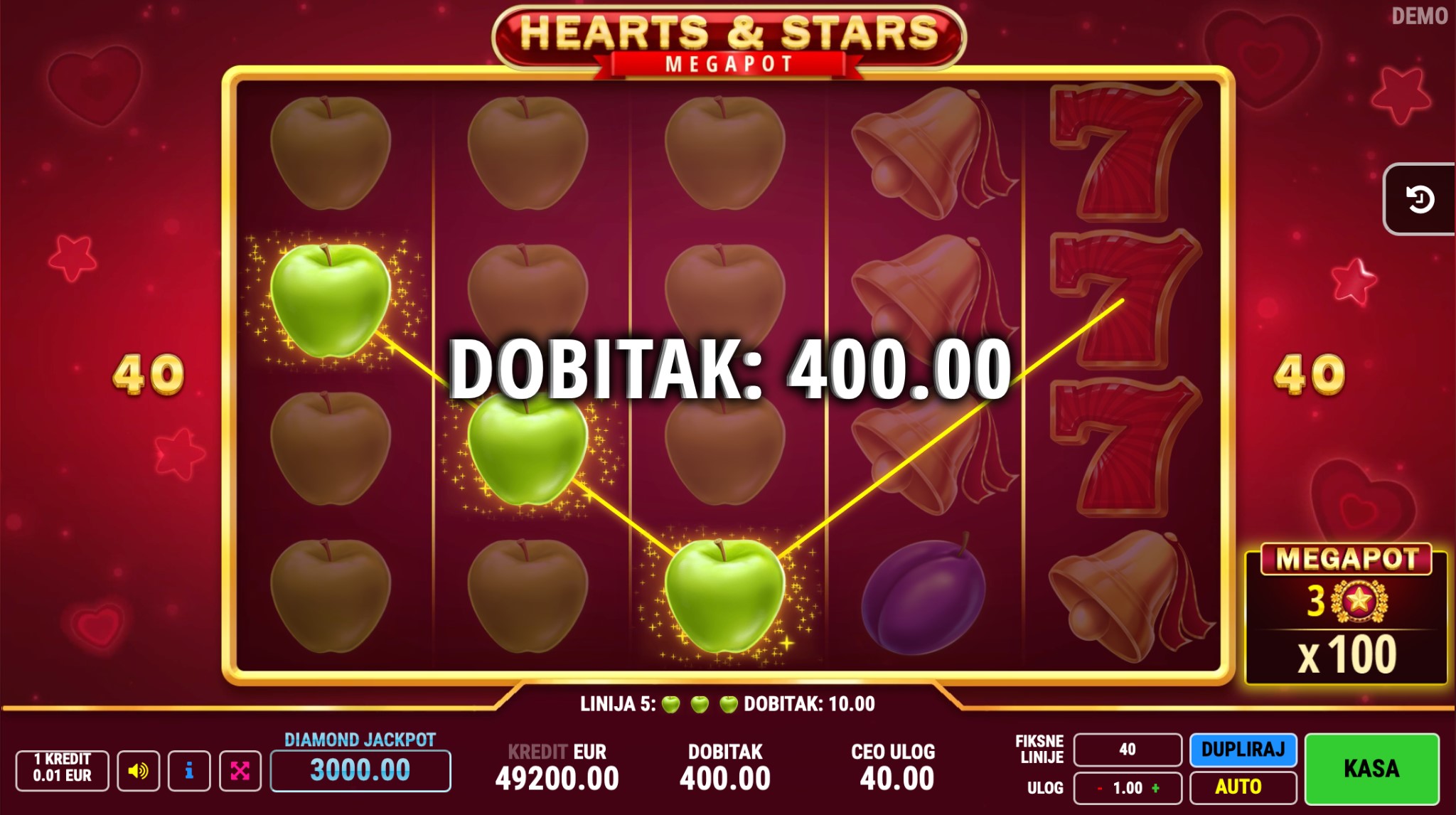 Hearts & Stars Demo i Besplatna Igra