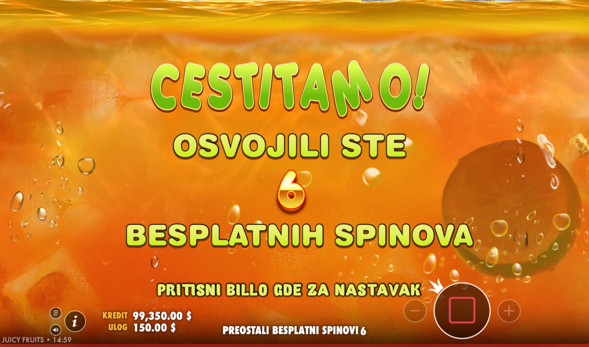 Bonusi i Posebne Funkcije Igre Juicy Fruits