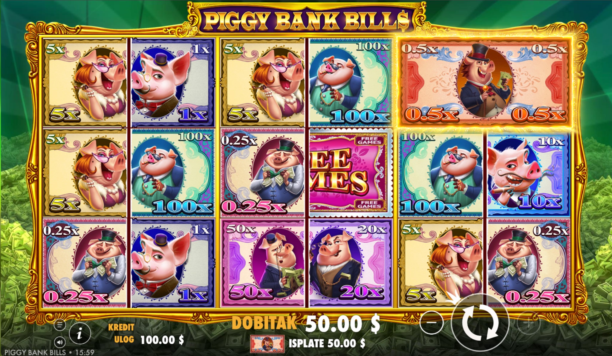 Piggy Bank Bills Demo i Besplatna Igra