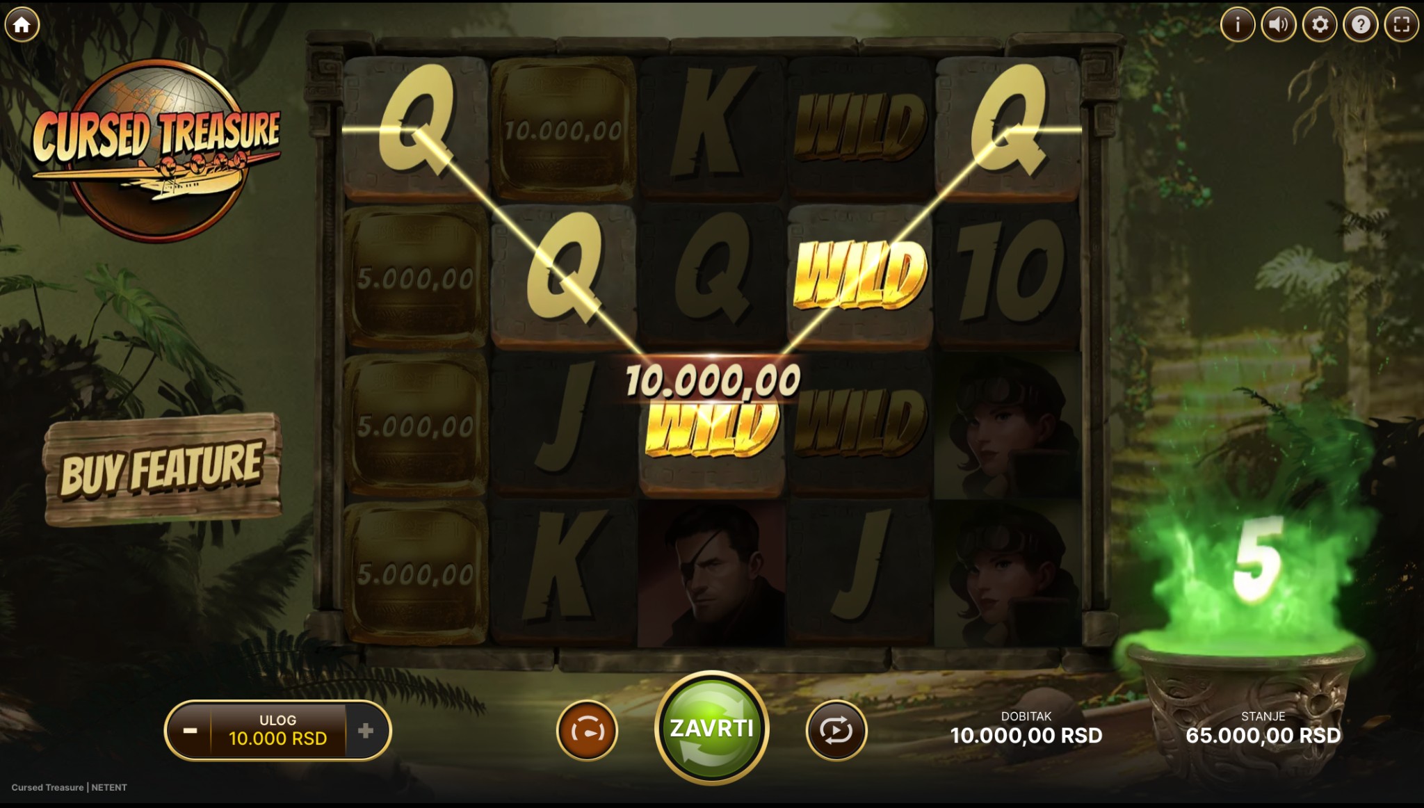 Cursed Treasure RTP, Maksimalni Dobici i Volatilnost