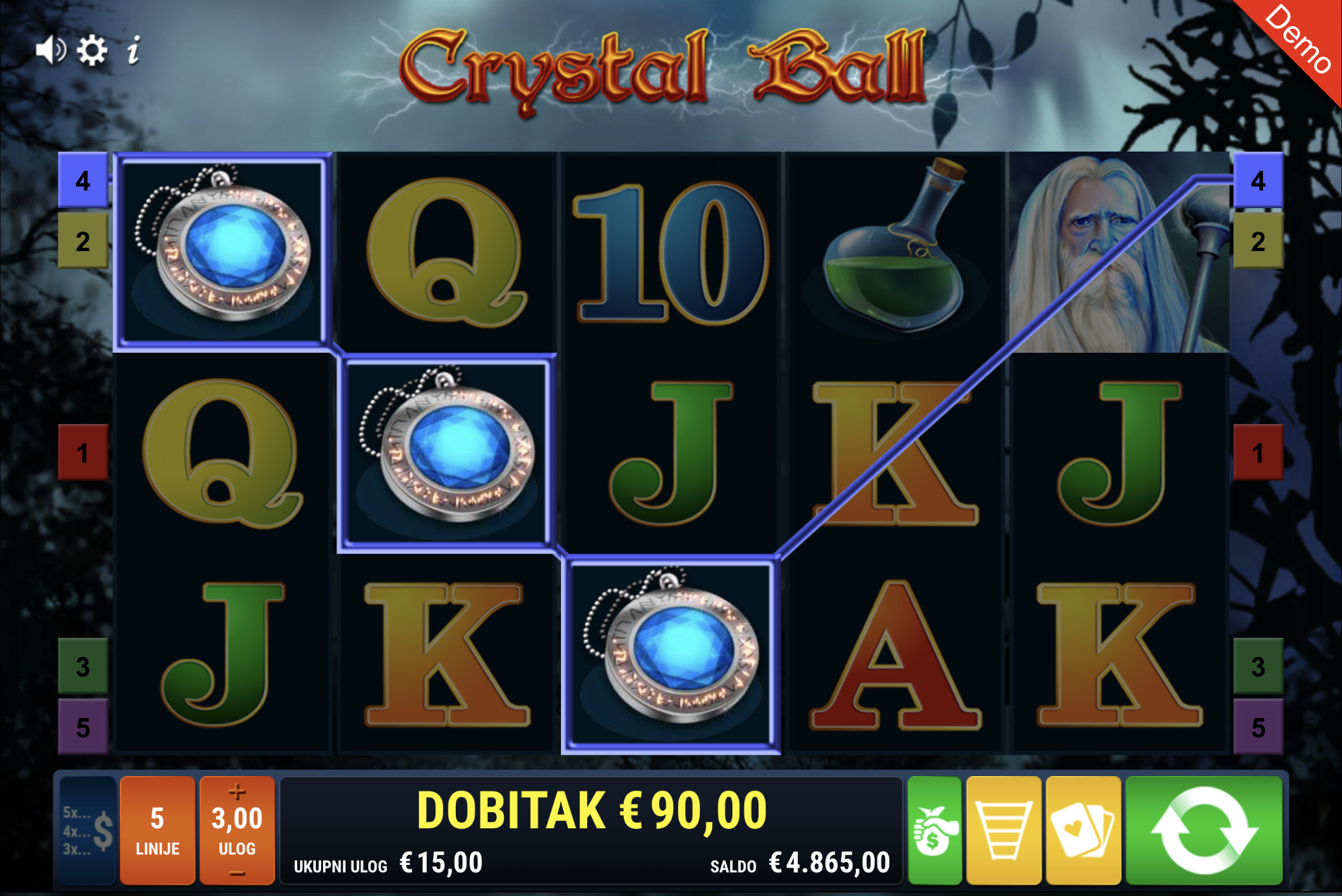 Crystal Ball Demo i Besplatna Igra
