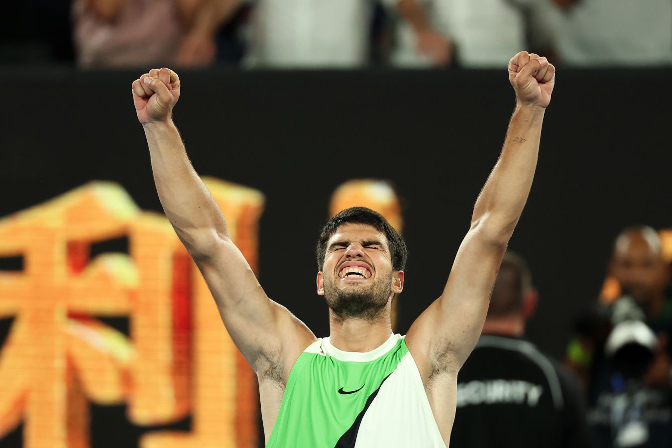 Alkaraz u finalu Australijan opena 2026. godine; pobedio Zvereva u pet setova. On je najmlađi igrač u Open eri koji je stigao do finala na sva četiri grend slem turnira