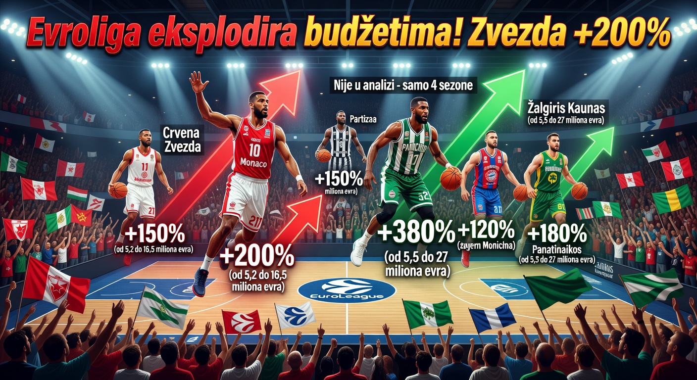 Evroliga eksplodira budžetima! Zvezda +200%