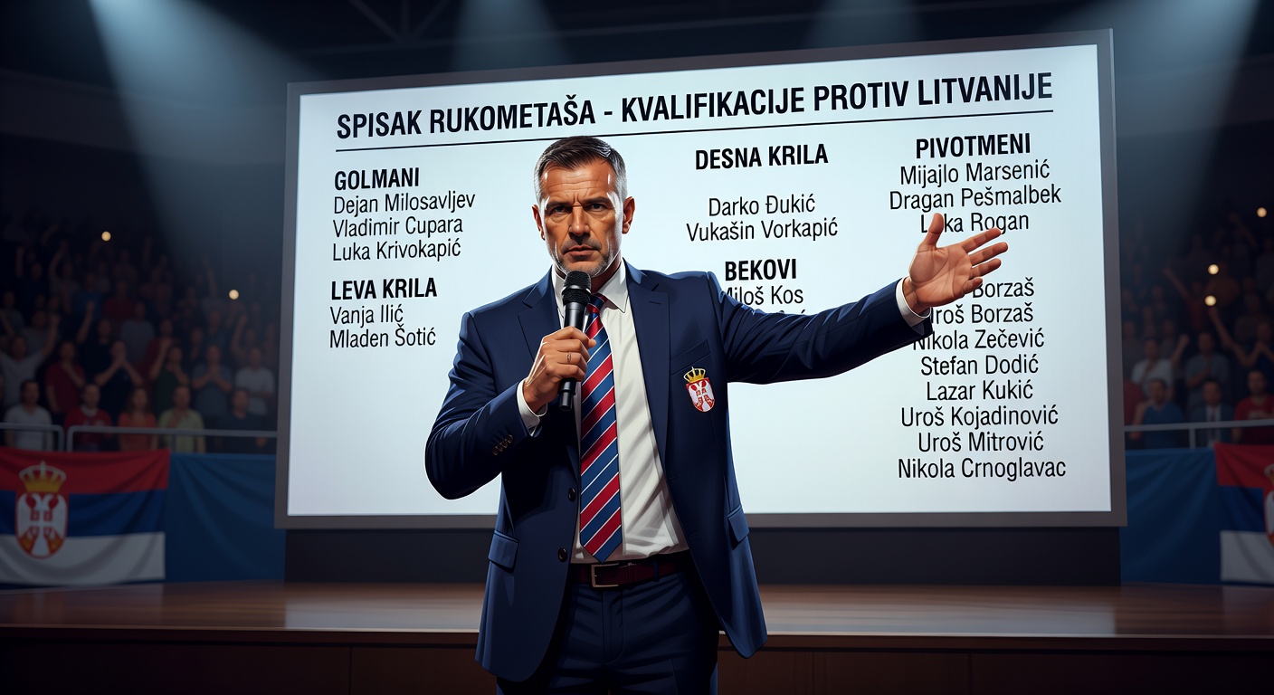 Selektor Srbije Raul Gonzales objavio je spisak rukometaša za predstojeće utakmice protiv Litvanije. Selektor Srbije Raul Gonzales objavio je spisak rukometaša za predstojeće utakmice protiv Litvanije.