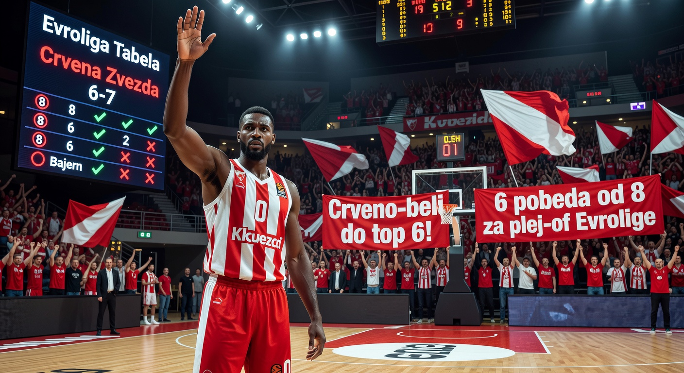 Moneke: Crveno-belim potrebno šest pobeda od osam za top 6 u Evroligi