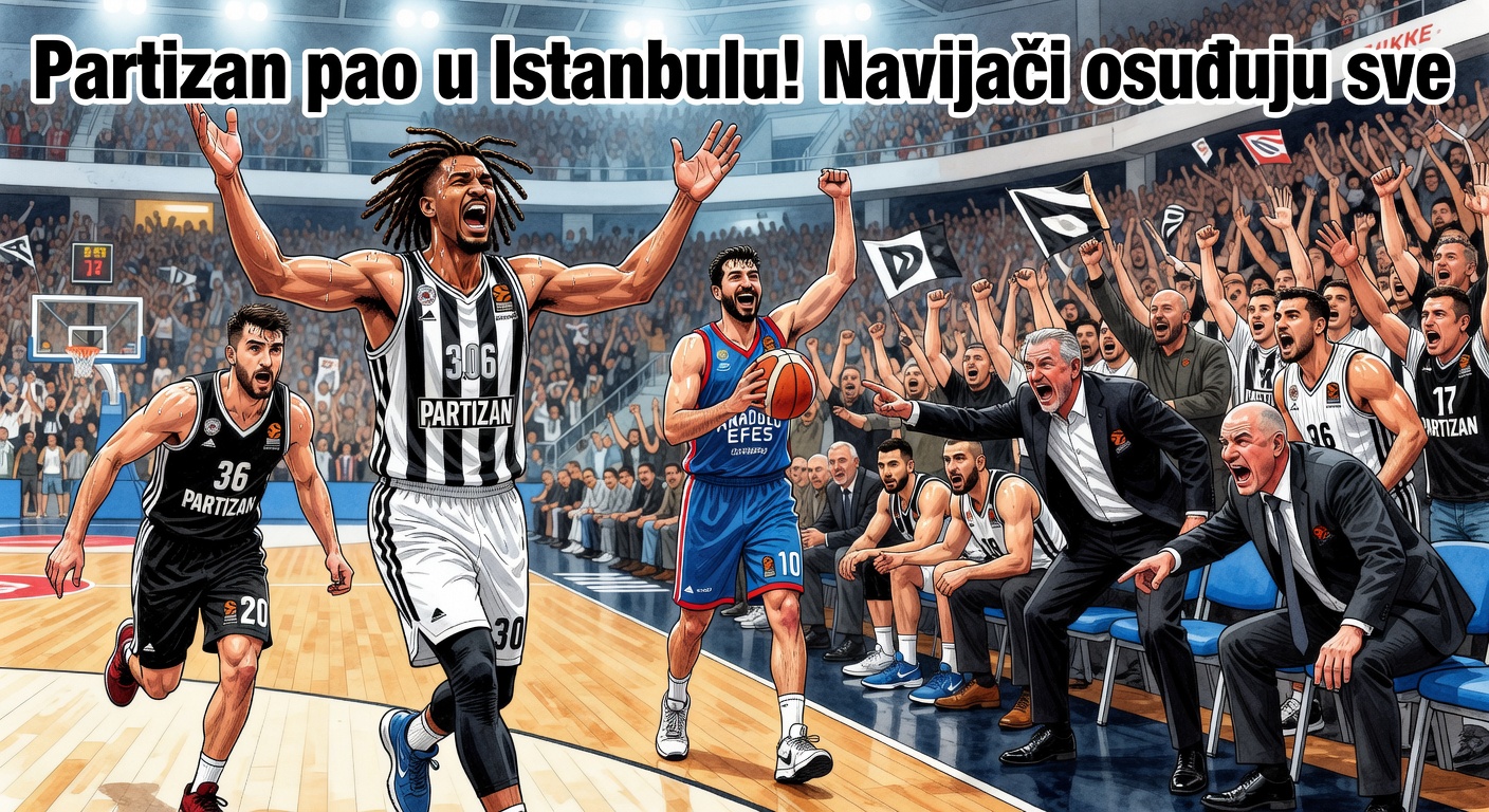 Partizan pao u Istanbulu! Navijači osuđuju sve