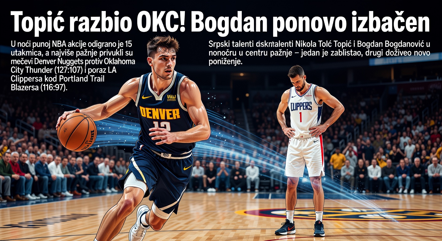 Topić razbio OKC! Bogdan ponovo izbačen