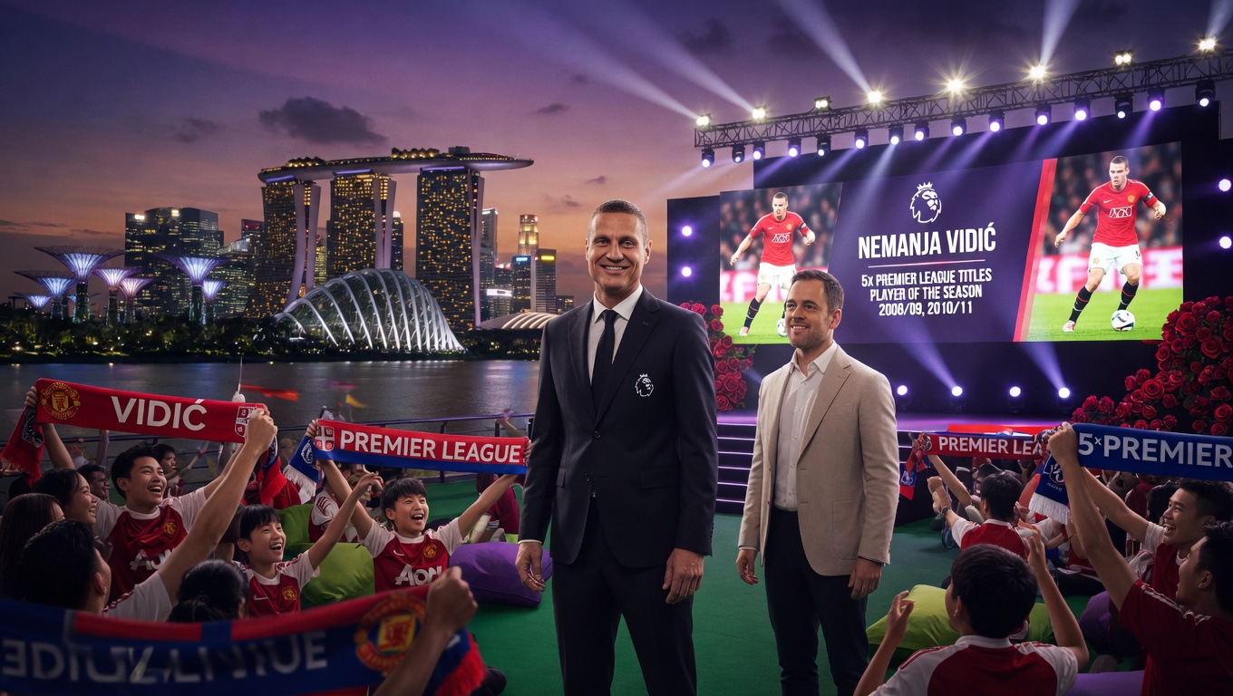 Vidić ukrao šou u Singapuru. Legende Premijer lige na okupu!