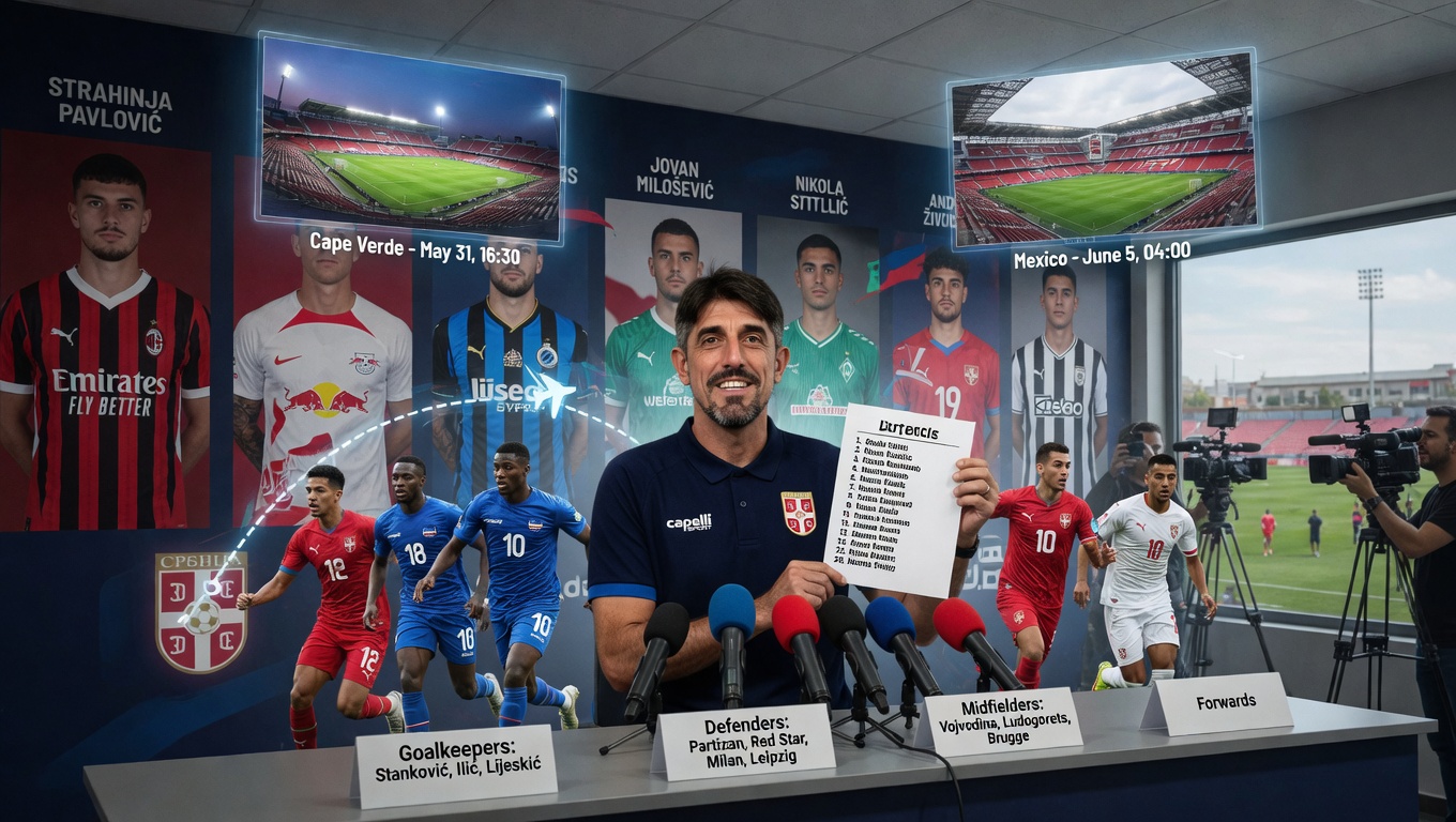 Paunović objavio spisak za Mundijal probe. Stižu Meksiko i Zelenortska!