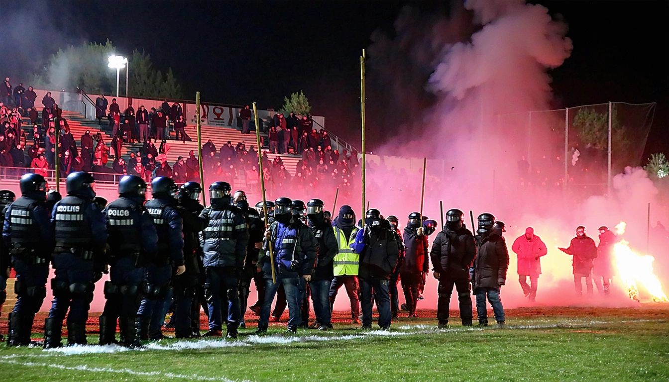 Navijači Borca napravili haos u Smederevu. Policija privela 20 osoba!