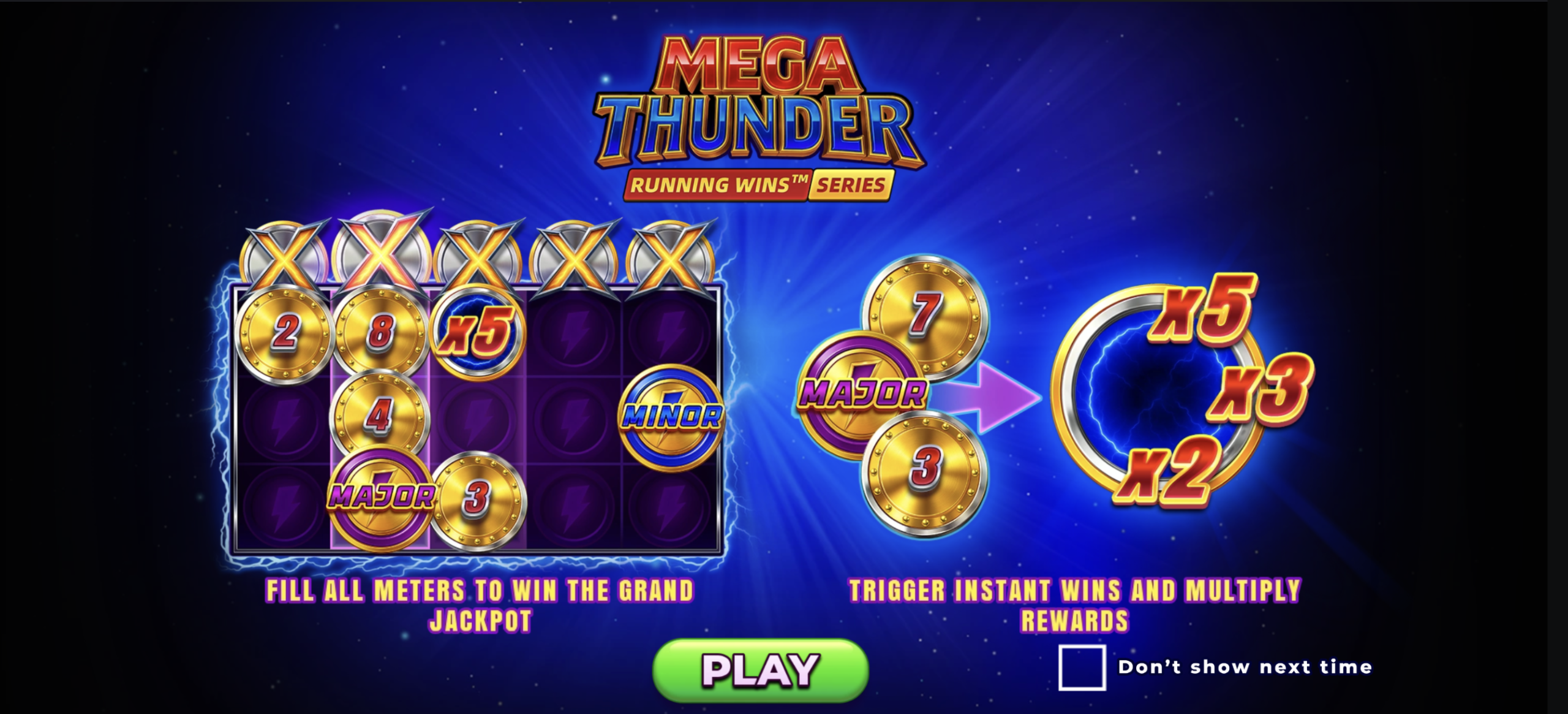 MEGA THUNDER: RUNNING WINS™ X-SERIES