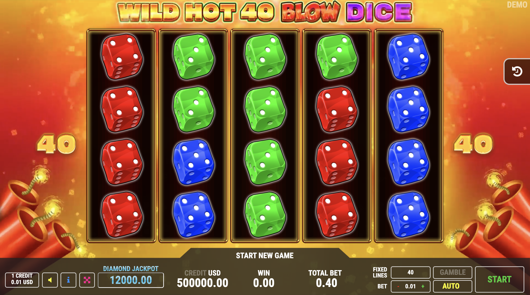 WILD HOT 40 BLOW DICE