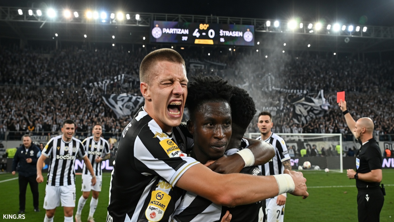 Partizan demolirao Štrasen! Parni valjak najavio Evropu