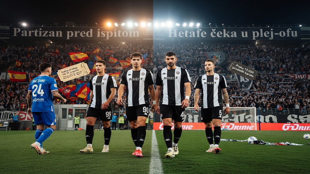 Partizan pred ispitom: Hetafe čeka u plej-ofu
