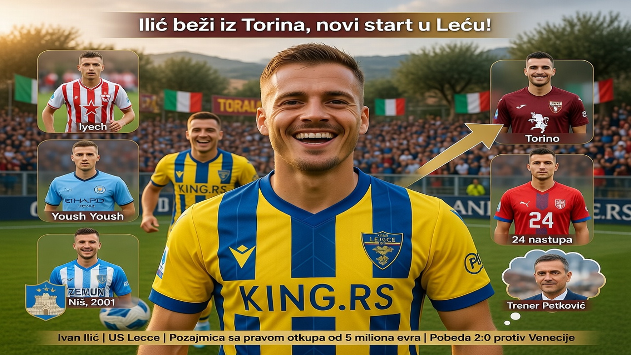 Ilić beži iz Torina, novi start u Leću!