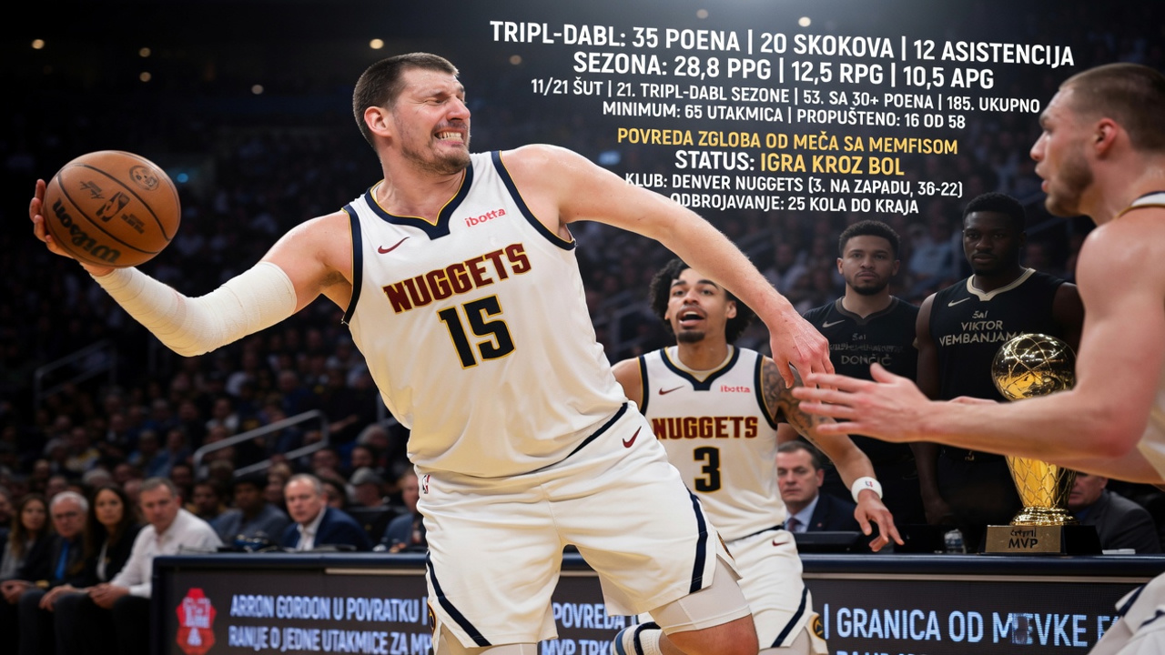 Jokić se bori sa povredom, MVP trka na ivici Jokić se bori sa povredom, MVP trka na ivici