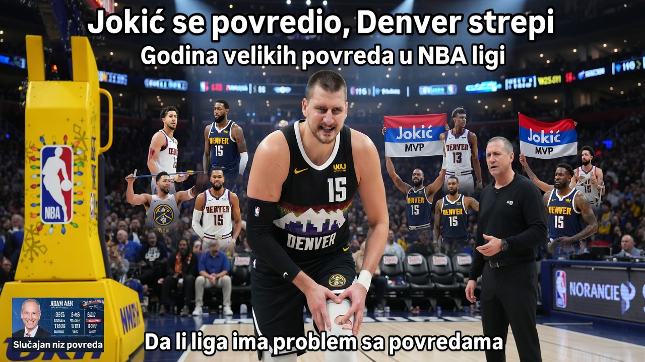Jokić se povredio, Denver strepi Jokić se povredio, Denver strepi