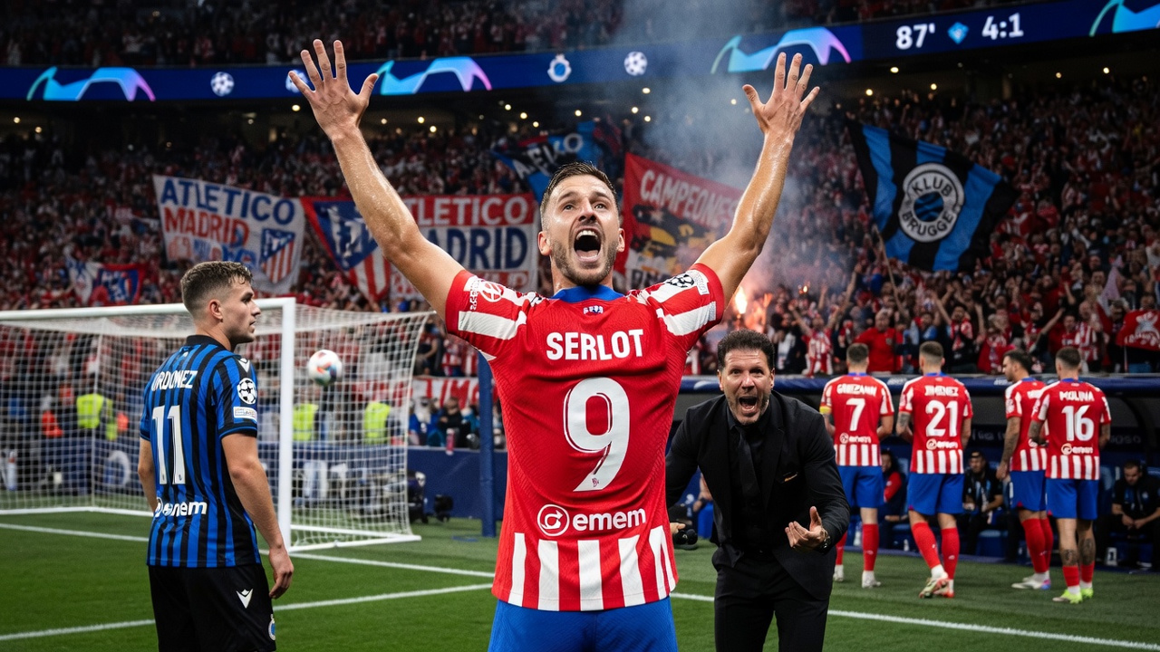 Serlot hetrikom vodi Atletiko dalje