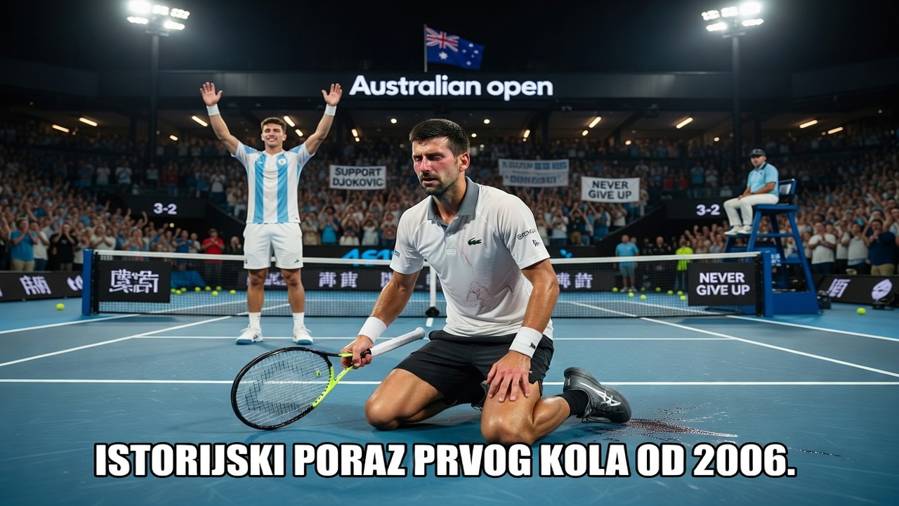 Đoković slomljen, Navone šokirao Melburn