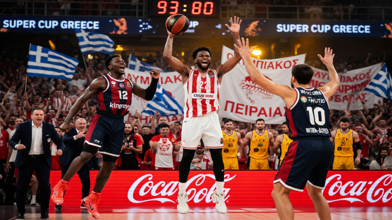 Olimpijakos razbio AEK, u finalu Superkupa!