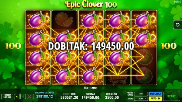 Kako Igrati Epic Clover 100 Slot za Pravi Novac