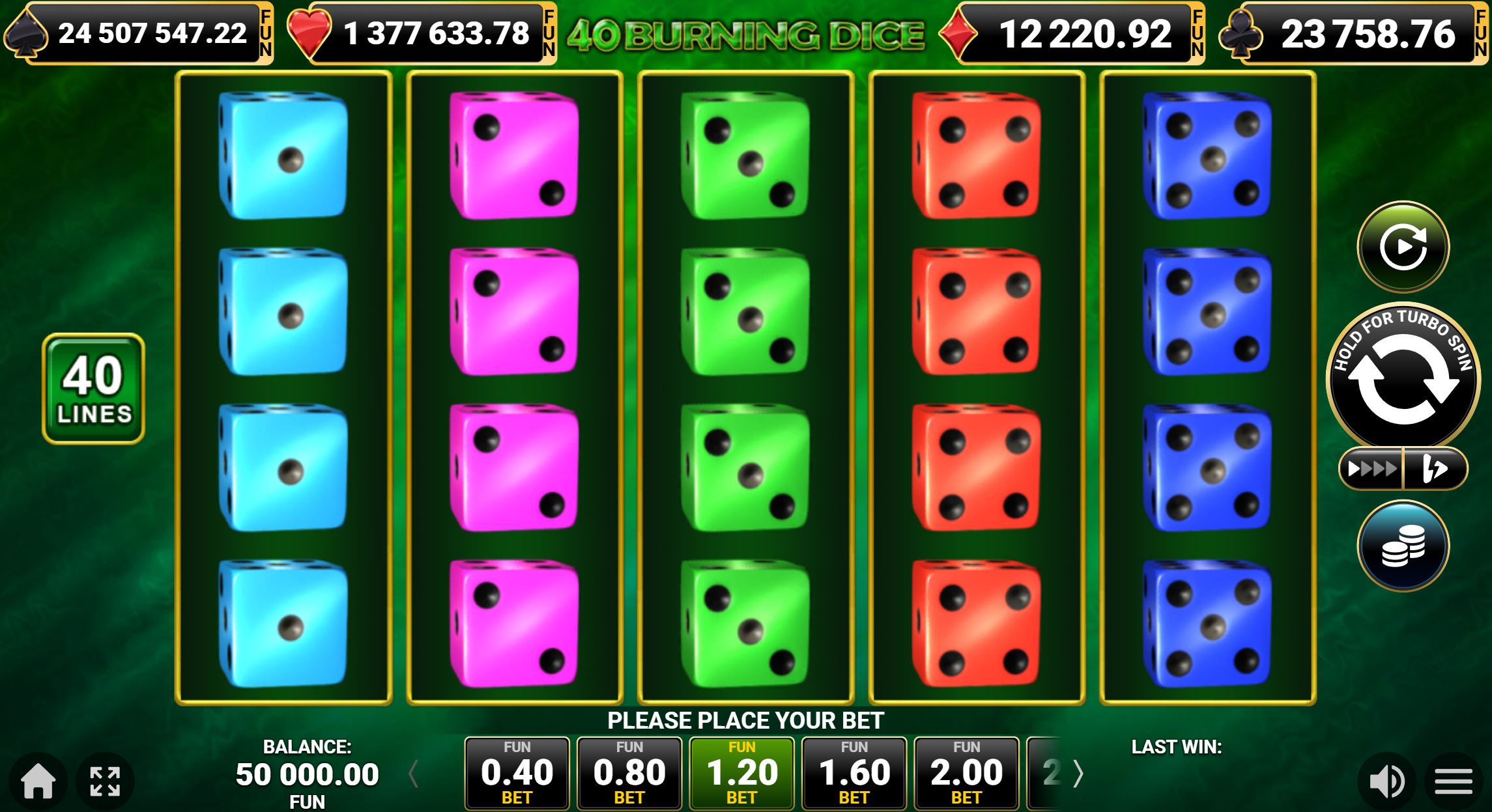 40 Burning Dice