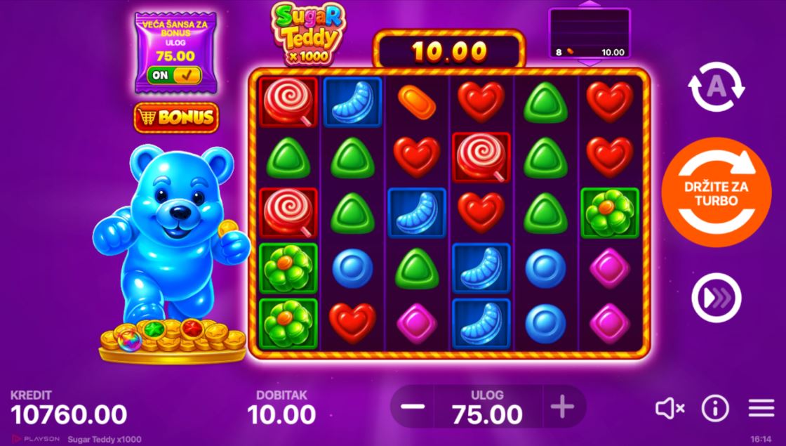 Bonusi i Posebne Funkcije Igre Sugar Teddy