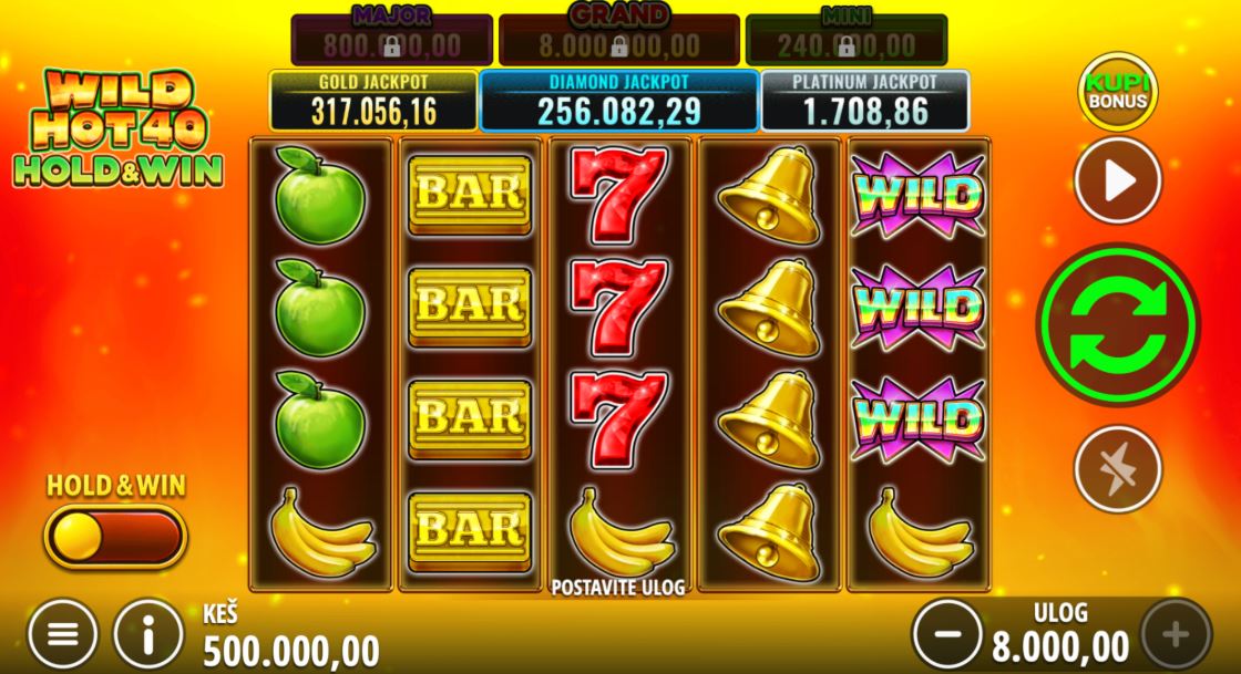 Wild Hot 40 Hold & Win