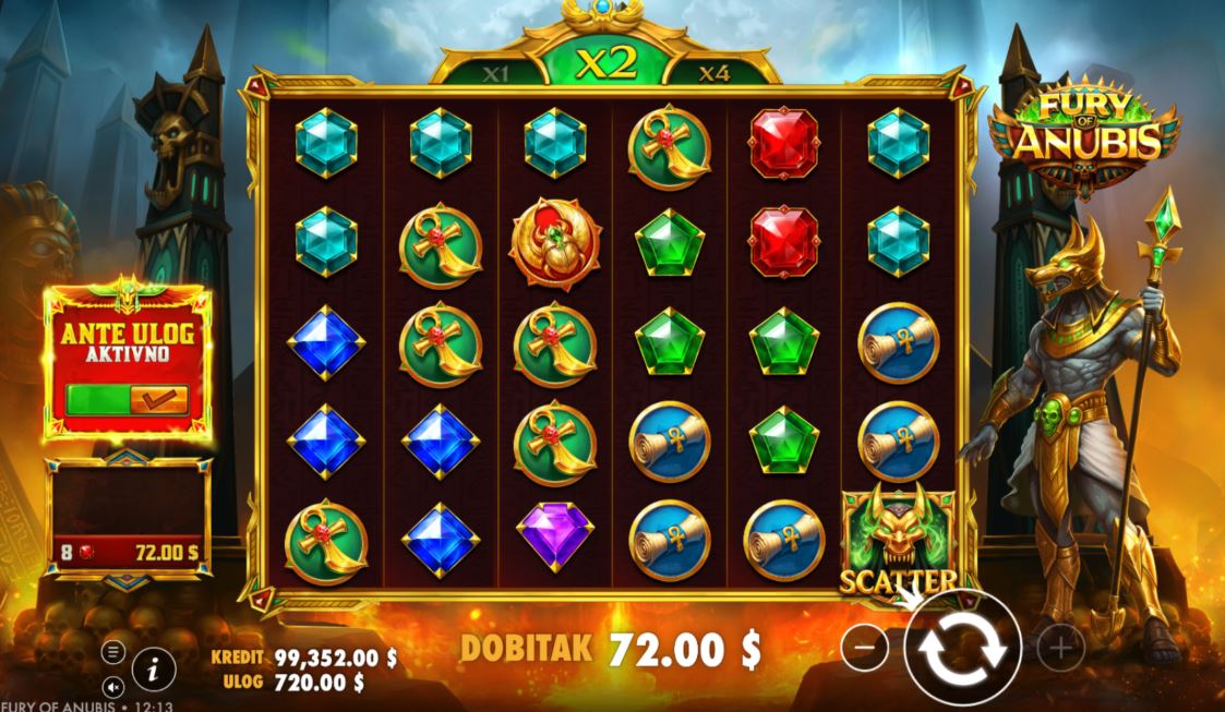 Bonusi i Posebne Funkcije Igre Fury of Anubis