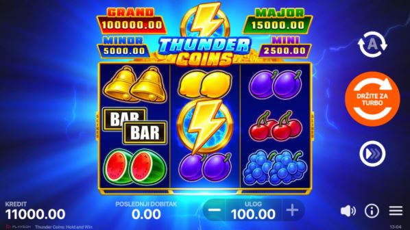 Thunder Coins: Hold and win