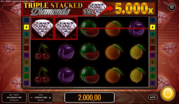 Kako Igrati Triple Stacked Diamonds Slot za Pravi Novac