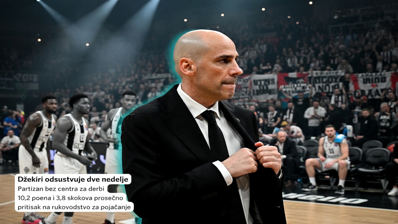 Džekiri otpao, Partizan bez centra za derbi