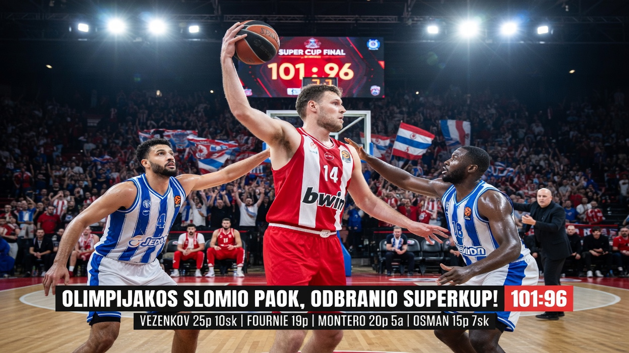 Olimpijakos slomio PAOK, odbranio Superkup!