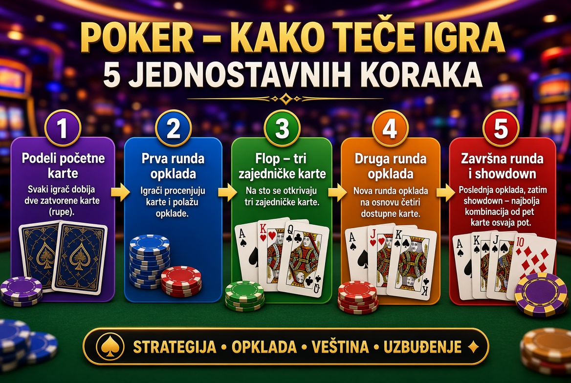 Kako se igra poker korak po korak